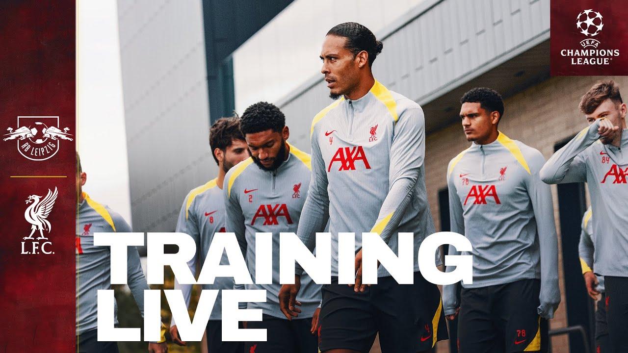 Live Training: RB Leipzig vs Liverpool | Reds Prepare For UEFA Champions League