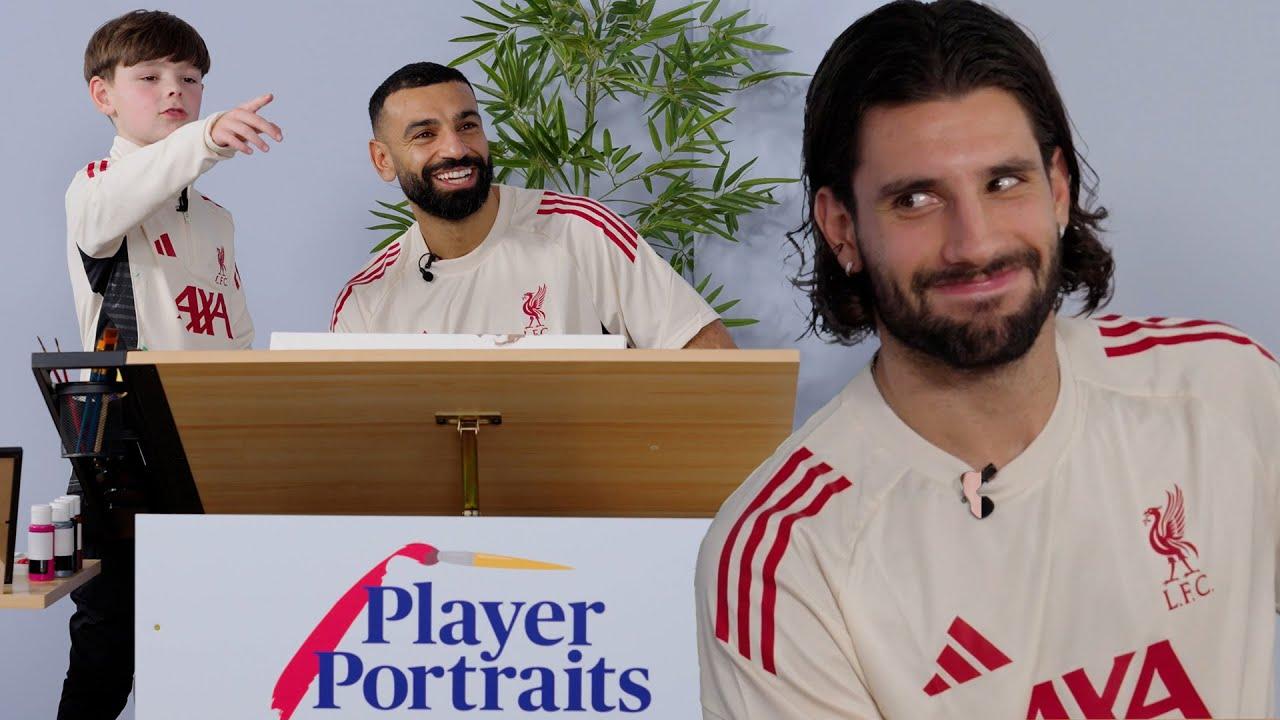 Mo Salah & Dominik Szoboszlai take on Player Portraits! | Liverpool FC