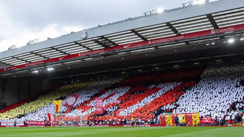Anfield falls silent to remember the 97