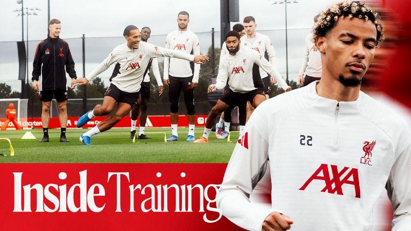 Inside Training: Final preparations ahead of Merseyside derby