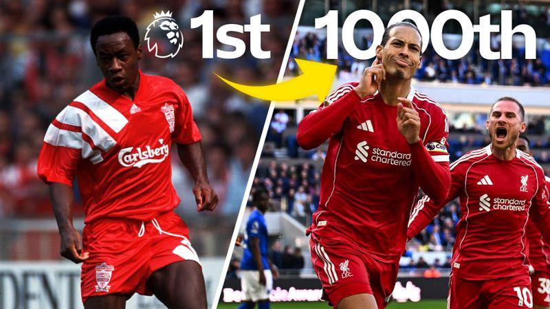 All 1000 Liverpool away goals in the Premier League