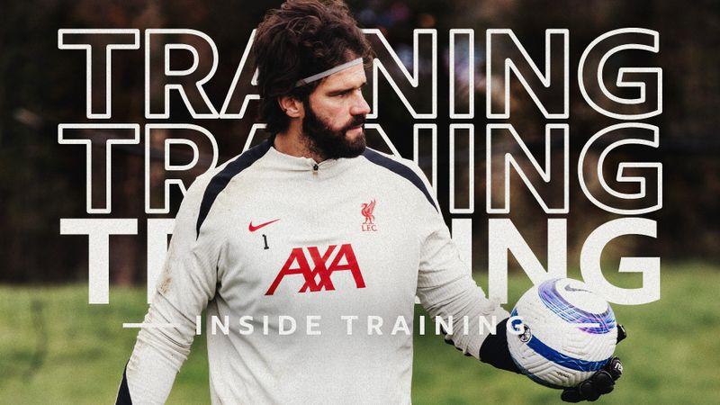Inside Training: Players return ahead of Merseyside Derby