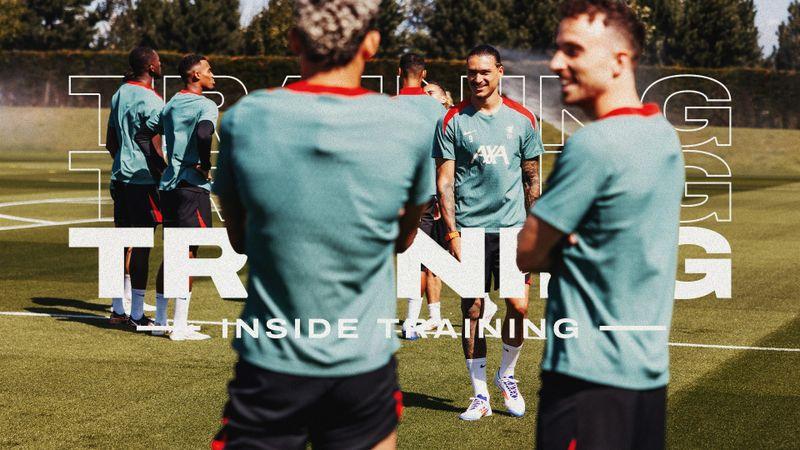 Inside Training: Full squad in session ahead of Anfield friendlies