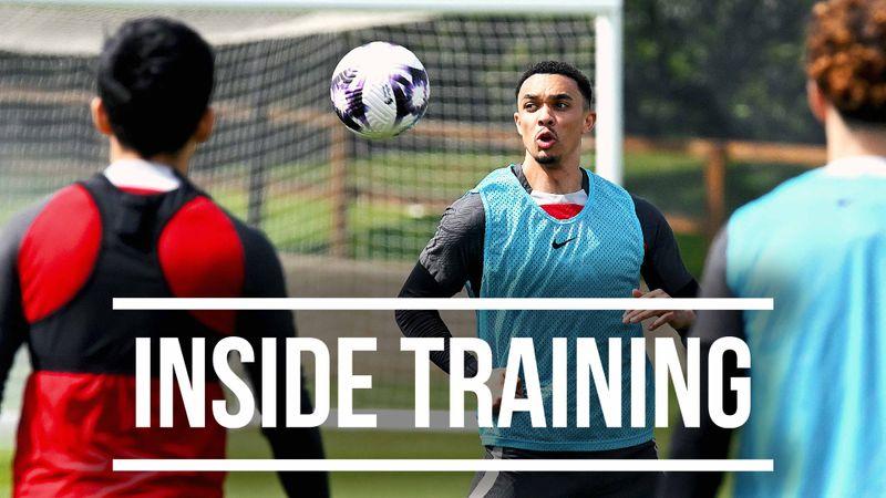 Inside Training: Gym work & small-sided games ahead of Spurs
