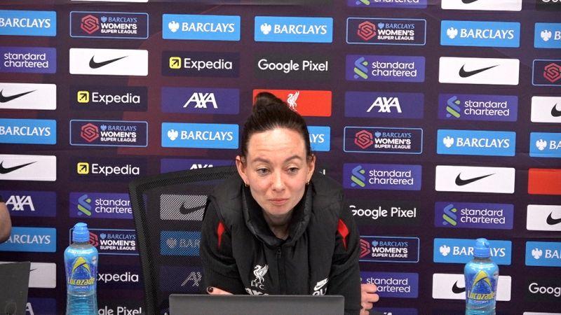 Amber Whiteley's pre-Man Utd press conference