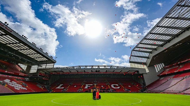 Poignant tributes to the 97 across the city and at Anfield