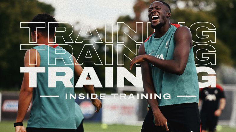 Inside Training: Konate & Gravenberch return as Reds train in Philly
