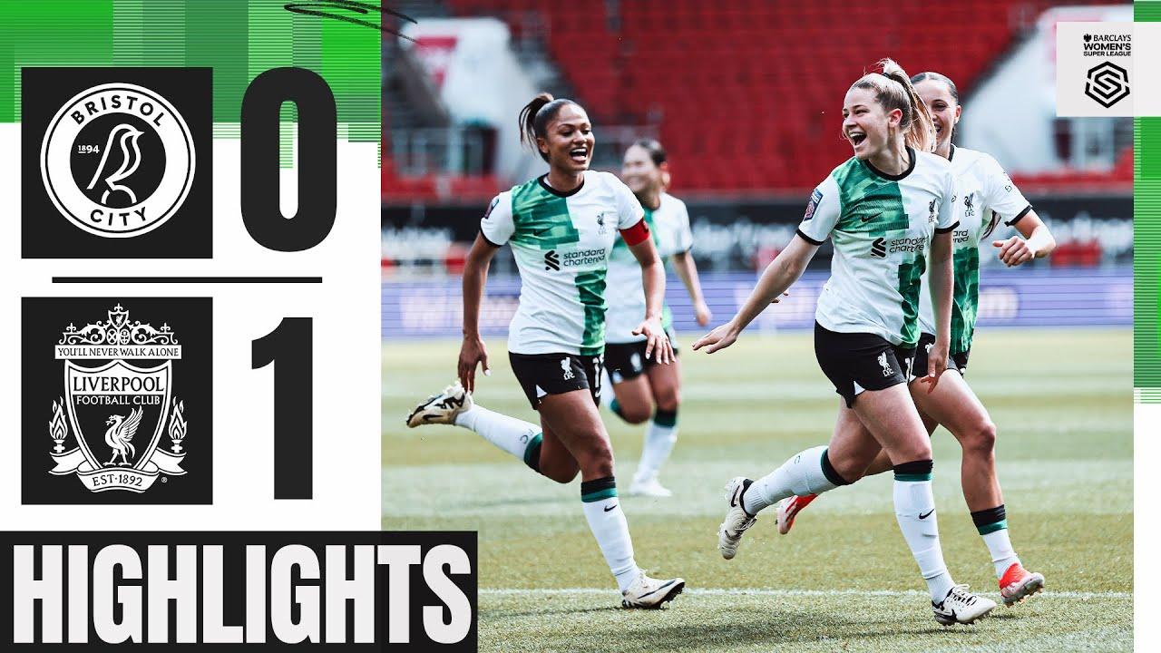 Marie Höbinger First Time Finish! | Bristol City 0-1 Liverpool FC Women | Highlights