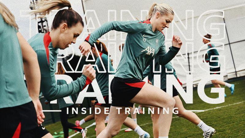 Inside Training: Women prepare for FA Cup tie at Arsenal